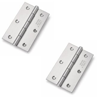 2 Stück hochwertiges Aufschraubscharnier, B-1059-1, Größe: 89 mm, von TAKIGEN, Tragkraft: 13 kg (29 lbs). Produktbild