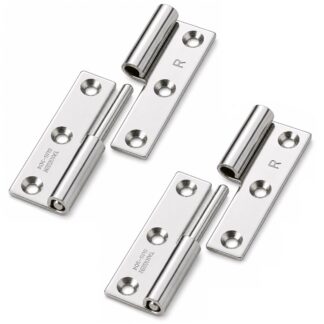 2 Stück hochwertiges Aushängescharnier, aus Edelstahl SUS304, Tragkraft: 7 kg (16 lbs), 50 mm (1-31/32″), Ausführung: rechts, B-1004-3-R. Robustes Aushebescharnier für Türen, Wartungsklappen und vieles mehr, von TAKIGEN (Japan)