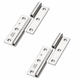 2 Stück hochwertiges Aushängescharnier, B-1004-1-R, Höhe: 75 mm, von TAKIGEN, Tragkraft: 15 kg (34 lbs), Ausführung: rechts. Produktbild