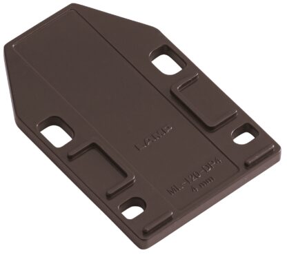 4 Stück Distanzplatte, aus Polyacetal, Oberfläche: braun, 70 mm (2-3/4″), ML-120-DP4-BR. Ausgleichsplatte für Magnet-Druckschnäpper ML-120BR, ML-120W und ML-120BL von Sugatsune, von Sugatsune / LAMP® (Japan) – Bild 5