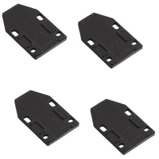 4 Stück Distanzplatte, aus Polyacetal, Oberfläche: schwarz, 70 mm (2-3/4″), ML-120-DP4-BL. Ausgleichsplatte für Magnet-Druckschnäpper ML-120BR, ML-120W und ML-120BL von Sugatsune, von Sugatsune / LAMP® (Japan)