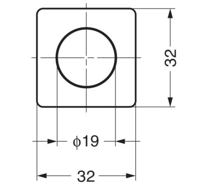 Hochwertiger Druckknopf-Verschluss mit Grifffunktion, aus Zinklegierung (ZDC), Oberfläche: goldfarbig, glänzend poliert, Ausführung: quadratisch, DPL-SQ-G. Massiver Druckknopf für Wohnmobil, Boot und viel mehr, von Sugatsune / LAMP® (Japan) – Bild 5