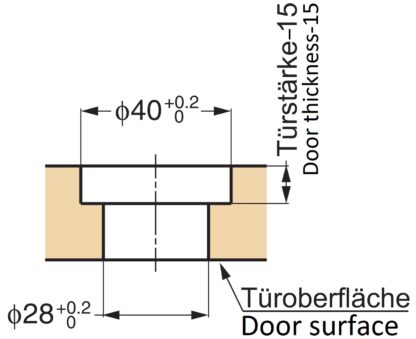 Hochwertiger Druckknopf-Verschluss mit Grifffunktion, aus Zinklegierung (ZDC), Oberfläche: verchromt, Ausführung: rechts, PKL05RCR und PKLW. Massiver Druckknopf für Yacht und viel mehr, von Sugatsune / LAMP® (Japan) – Bild 3