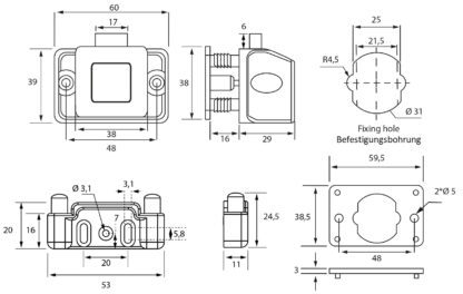 Hochwertiger Druckknopf-Verschluss mit Soft-Close und Grifffunktion, aus Zamak, Oberfläche: schwarz, Ausführung: quadratisch, 14.03.066-0. Massiver Druckknopf für Wohnwagen, Yacht, Privatflugzeug und viel mehr, von SISO Denmark – Bild 10