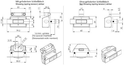 Hochwertiger Druckknopf-Verschluss mit Soft-Close und Grifffunktion, aus Zamak, Oberfläche: schwarz, Ausführung: rechteckig, 14.03.043-0. Massiver Druckknopf für Wohnwagen, Yacht, Privatflugzeug und viel mehr, von SISO Denmark – Bild 4