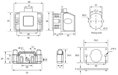 Hochwertiger Druckknopf-Verschluss mit Soft-Close und Grifffunktion, aus Zamak, Oberfläche: vernickelt, Ausführung: quadratisch, 14.03.065-0. Massiver Druckknopf für Wohnwagen, Yacht, Privatflugzeug und viel mehr, von SISO Denmark – Bild 5