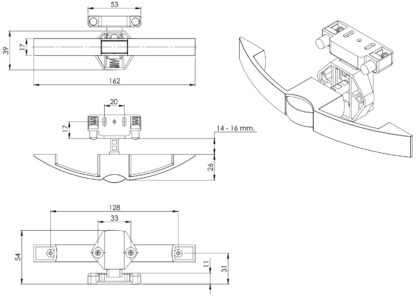 Hochwertiger Druckknopfgriff, aus Zamak, Oberfläche: Edelstahl Look, 14.03.072-0. Massiver Griffverschluss mit selbst einrastendem Schloss und Soft-Close für Yacht, Wohnwagen, Privatjet und viel mehr, von SISO Denmark – Bild 8