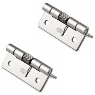2 Stück hochwertiges Federband, aus Edelstahl SUS304, 32 mm (1-17/64″), Drehmoment: 12,3 N·m, TH-61SUS-2. Robustes Federscharnier für Geräteklappen, Gehäusetüren, Abdeckungen und vieles mehr, von TOCHIGIYA (Japan)