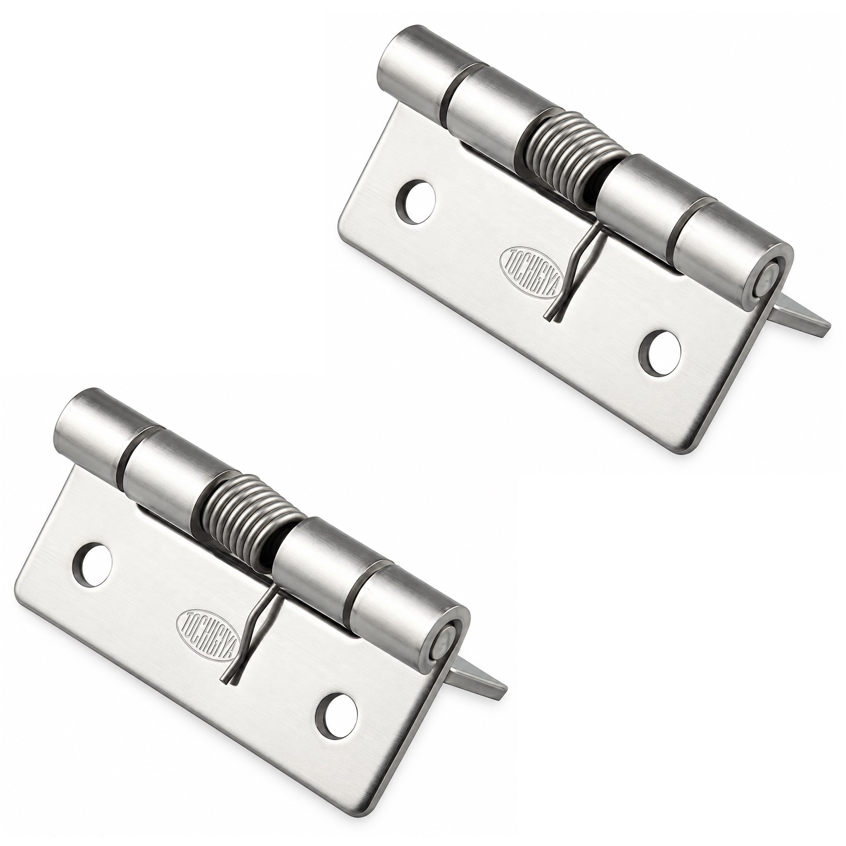 2 Stück hochwertiges Federband, aus Edelstahl SUS304, 32 mm (1-17/64″), Drehmoment: 12,3 N·m, TH-61SUS-2. Robustes Federscharnier für Geräteklappen, Gehäusetüren, Abdeckungen und vieles mehr, von TOCHIGIYA (Japan)