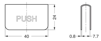 Contraplaca para vidro de 5 mm (13/64