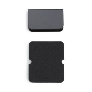 Gegenplatte für Glasstärke 6 mm (15/64″), aus Stahl, Oberfläche: schwarz, 35 mm (1-3/8″), K-110B und K-110-P6. Gegenstück für Glasschranktür, Magnetschnäpper und vieles mehr, von Sugatsune / LAMP® (Japan)