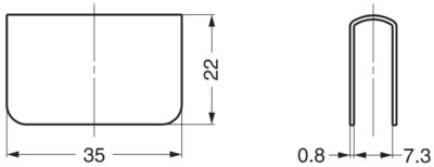 Contraplaca para vidro de 6 mm (15/64