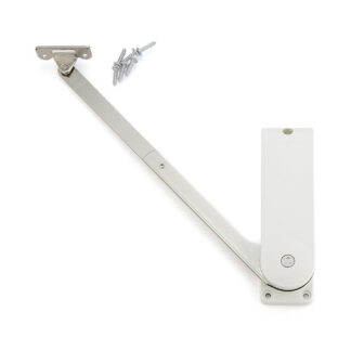 hochwertiger Klappenhalter, HDS-30ML-WT, von Sugatsune, weiß, Ausführung: links. Produktbild