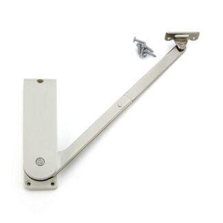 hochwertiger Klappenhalter, HDS-30KR-WT, von Sugatsune, weiß, Ausführung: rechts. Produktbild