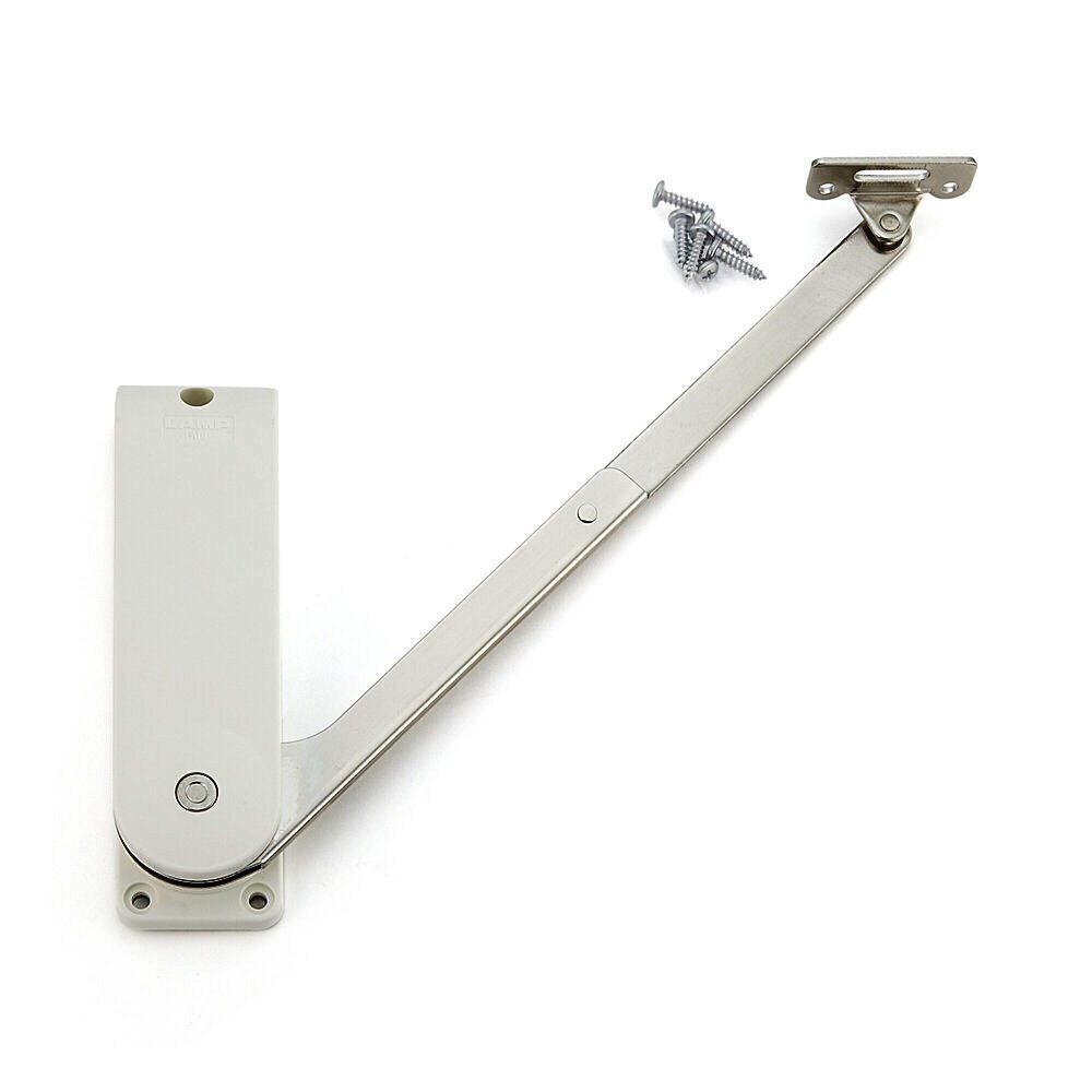 Hochwertiger Klappenhalter, Oberfläche: weiß, Ausführung: rechts, HDS-30MR-WT. Stabile Klappenstütze für Hochklappen, Küchenmöbel und vieles mehr, von Sugatsune / LAMP® (Japan)