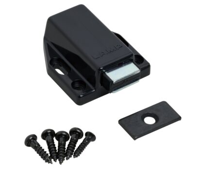 2 Stück hochwertiger Magnet-Druckschnäpper, inkl. Gegenplatte, Oberfläche: schwarz, 38 mm (1-1/2″), ML-80BL. Push-to-open Türöffner für Möbeltüren, Schranktüren und vieles mehr, von Sugatsune / LAMP® (Japan) – Bild 5