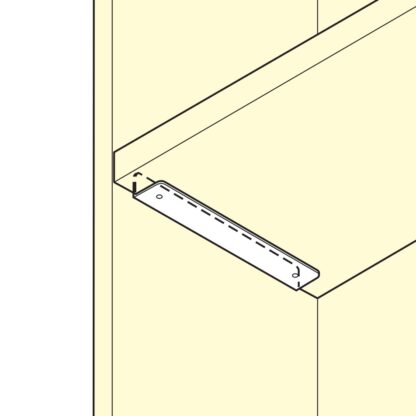 2 Stück hochwertiger rostfreier Regalträger, aus massivem rostfreiem Edelstahl, Tragkraft: 130 kg (287 lbs), 280 mm (11,1″), SSA-280H. Fachbodenträger für Badezimmer, Hotel, Sauna, Außenbereich und viel mehr, von Sugatsune / LAMP® (Japan) – Bild 3