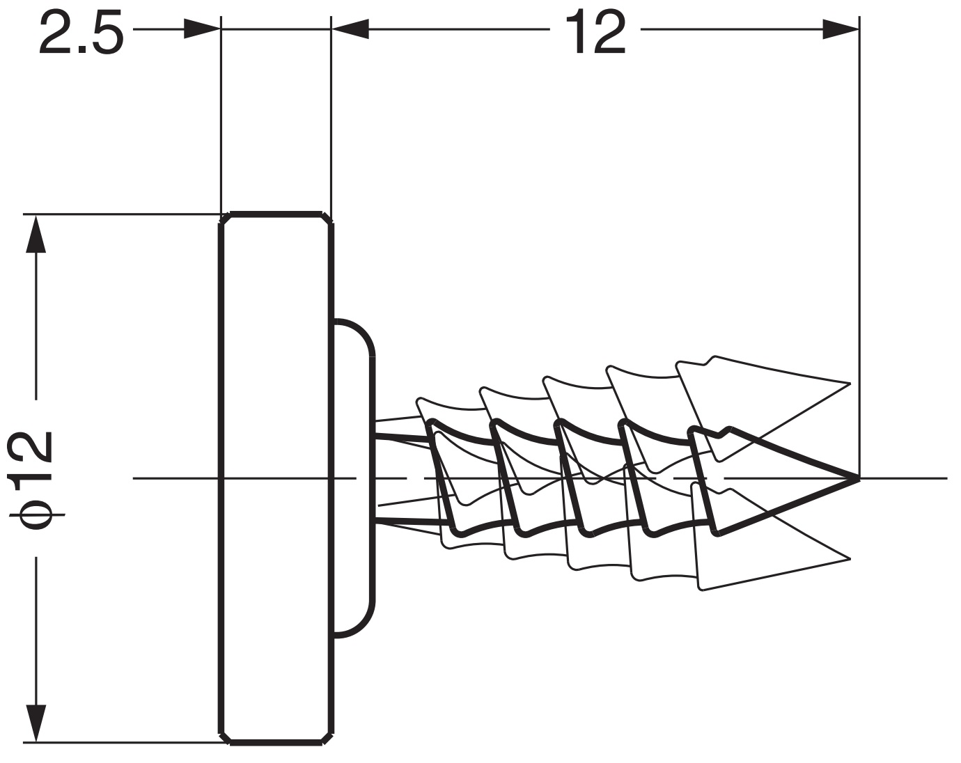 4 Stück runde bewegliche Magnet-Gegenplatte zum Einlassen, Oberfläche: vernickelt, 12 mm (15/32″), Z4. Magnet-Gegenstück für Magnetschnäpper, Magnetverschluss, Schranktür und vieles mehr, von Sugatsune / LAMP® (Japan) – Bild 2