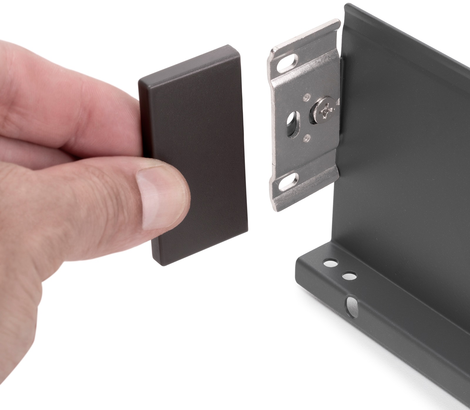 Schubkasten Set, mit extra dünnen Zargen, Höhe: 88 mm (3-15/32″), Oberfläche: anthrazitgrau, 440 mm (17-21/64″), Ausführung: Teilauszug mit Push-to-open, 3275335. Schubladenset für Küchenmöbel und vieles mehr, von EMUCA – Bild 7