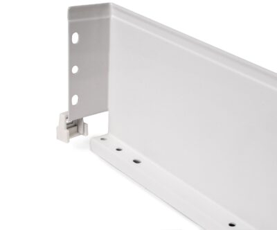 Lådset, med extra tunna ramar, höjd: 88 mm, 3275412, låddjup: 490 mm, från EMUCA, vit, version: delvis förlängning med tryck-till-öppning. Bakre väggfäste integrerat i lådans sidor