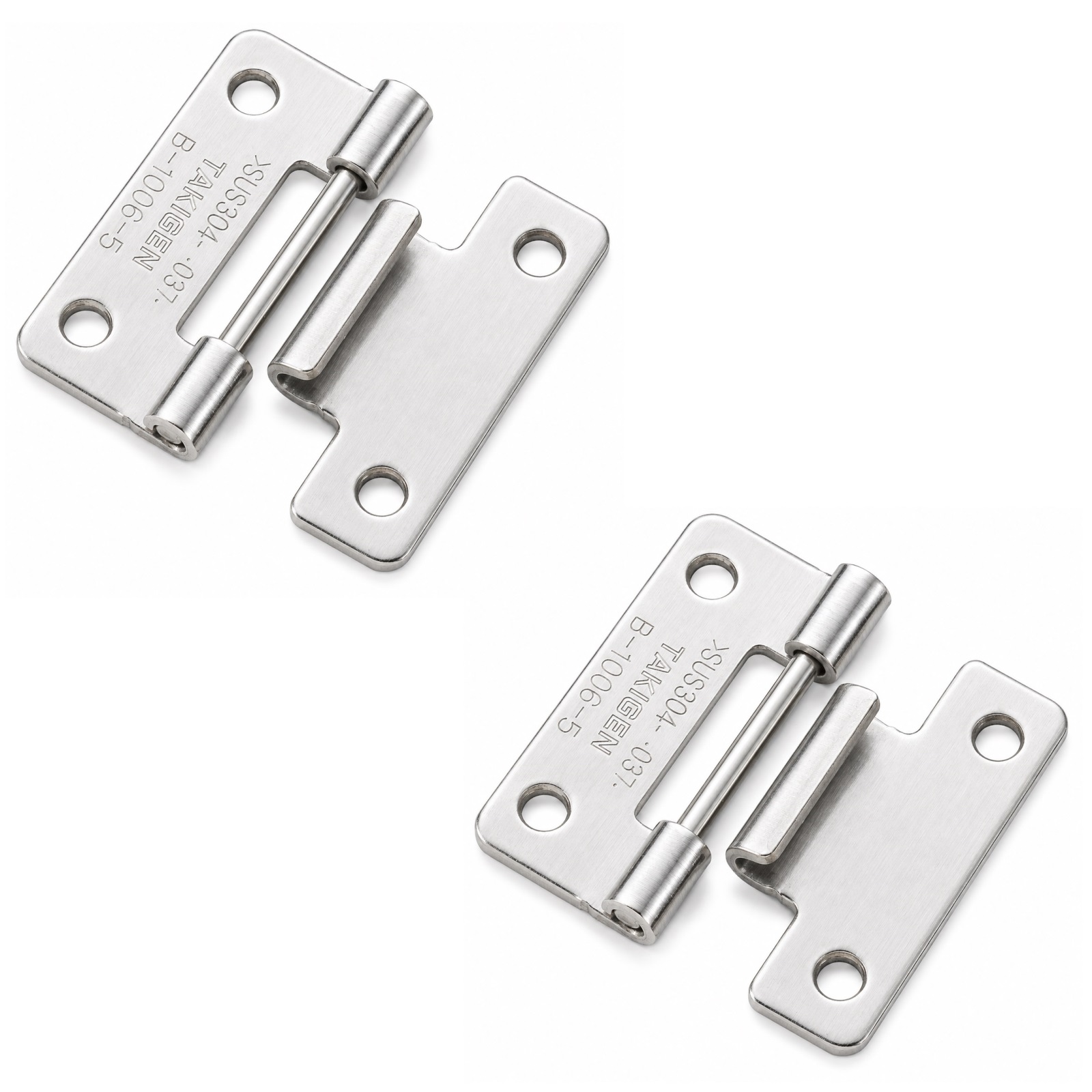 2 Stück hochwertiges Steckscharnier, B-1006-5, Höhe: 30 mm, von TAKIGEN, Tragkraft: 2 kg (5 lbs). Produktbild