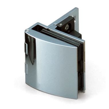 Glastürscharnier, halb aufliegend, mit Zuhaltefunktion GH-456C-CR, von Sugatsune / LAMP (Japan)