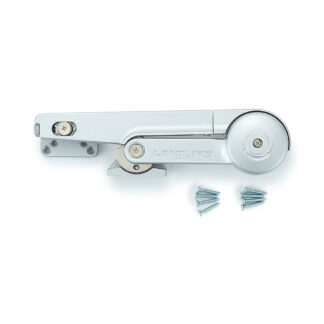 Türschließer mit Soft-Close Dämpfer, Oberflächenfarbe: Silver, LDC-N22SL, von Sugatsune / LAMP (Japan)