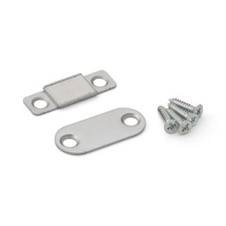 Magnetschnäpper aus korrosionsbeständigem Edelstahl, inkl. Gegenplatte und Befestigungsschrauben, MC-YN015SP, von Sugatsune / LAMP (Japan)