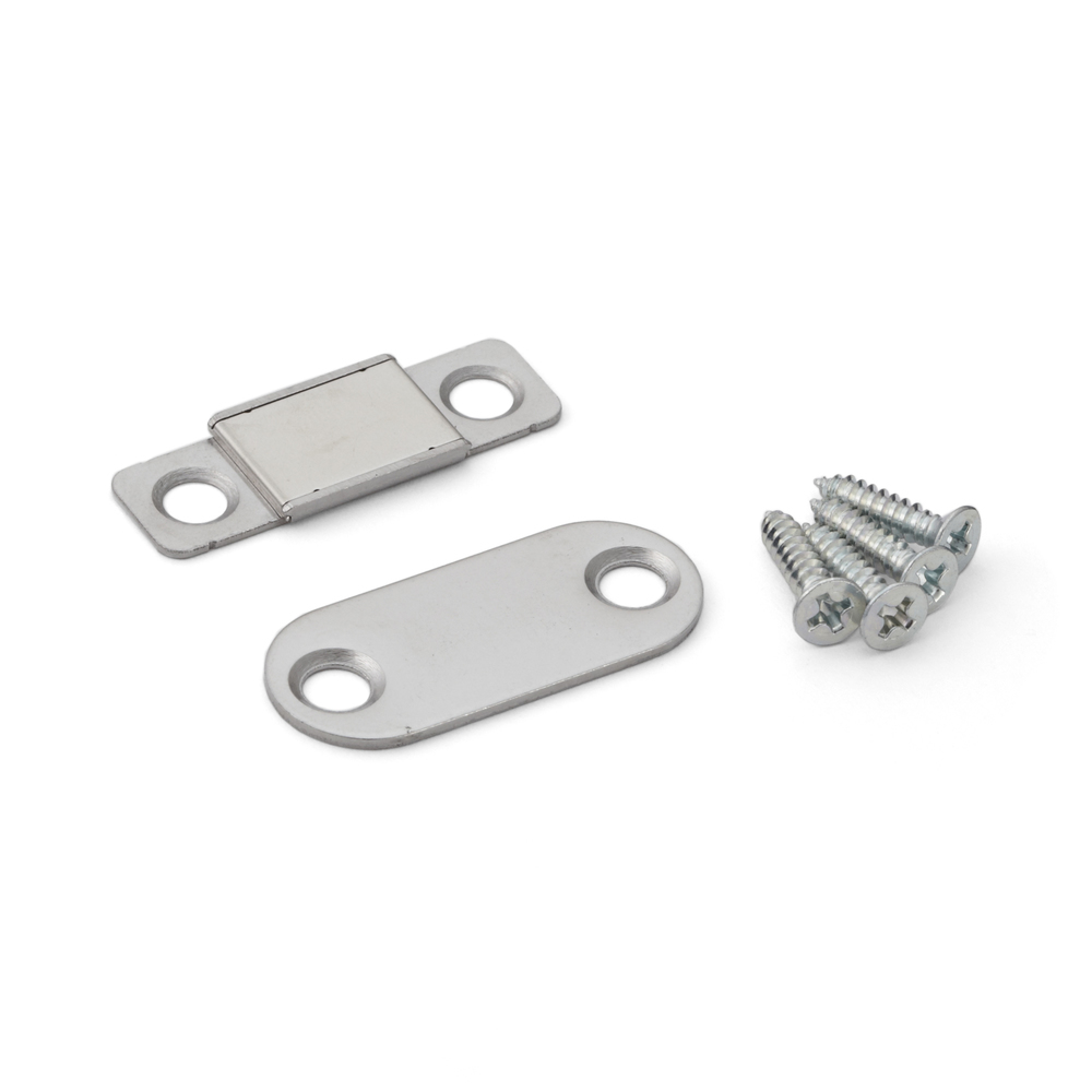 Magnetschnäpper aus korrosionsbeständigem Edelstahl, inkl. Gegenplatte und Befestigungsschrauben, MC-YN015SP, von Sugatsune / LAMP (Japan)
