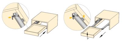 Guide sottopavimento, 3124205, 350 mm (13-25/32