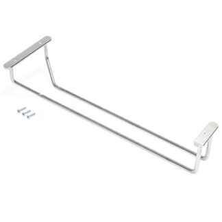 Hochwertiger Weinglashalter, aus Stahl, Oberfläche: verchromt, 340 mm (13-25/64″), 8938011. Praktischer Glasaufhänger für Weingläser, Sektgläser, Cocktailgläser, Cognacgläser, Kelche und vieles mehr, von EMUCA