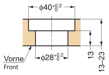 ZweiL® Druckknopf-Verschluss mit Grifffunktion, aus Edelstahl SUS316, ZL-2901. Hochwertiger massiver und eleganter Druckknopf aus feinstem Edelstahl V4A (SUS316) für exklusive Raumgestaltung, von ZweiL® / Sugatsune (Japan) – Bild 3